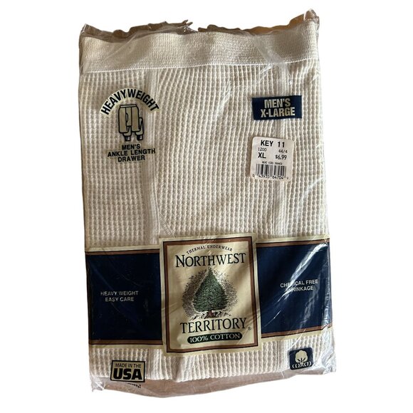 Northwest Territory Men's 100% Cotton Heavyweight Thermal Underwear XL USA Made - Picture 1 of 2